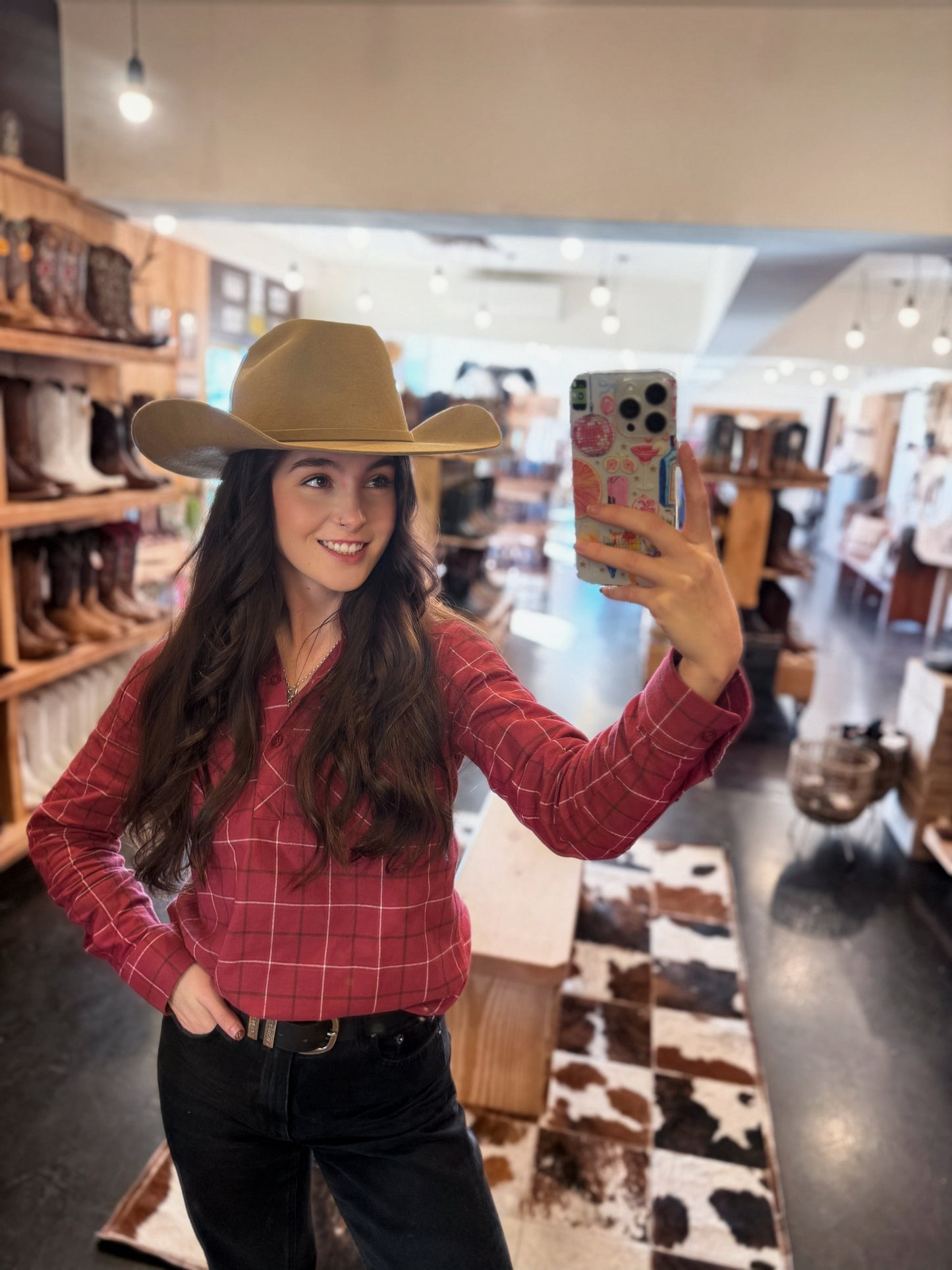 Doff & Don: Wide Cattlemen Cowboy Hat - Camel