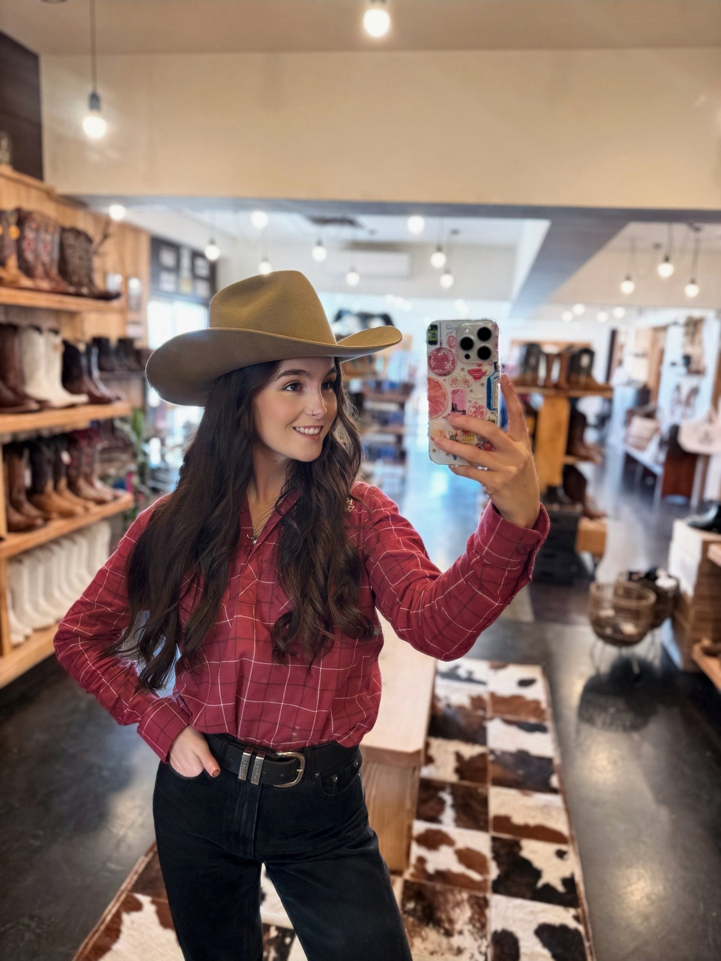 Doff & Don: Tear Drop Cowboy Hat - Camel