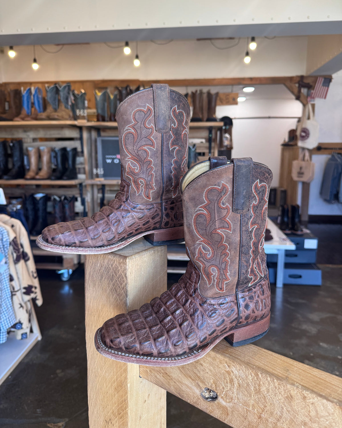 PRE LOVED - Kids Horse Power "Croc" Cowboy Boots