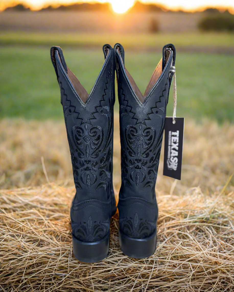 Circle G: Ladies Black SQ Toe