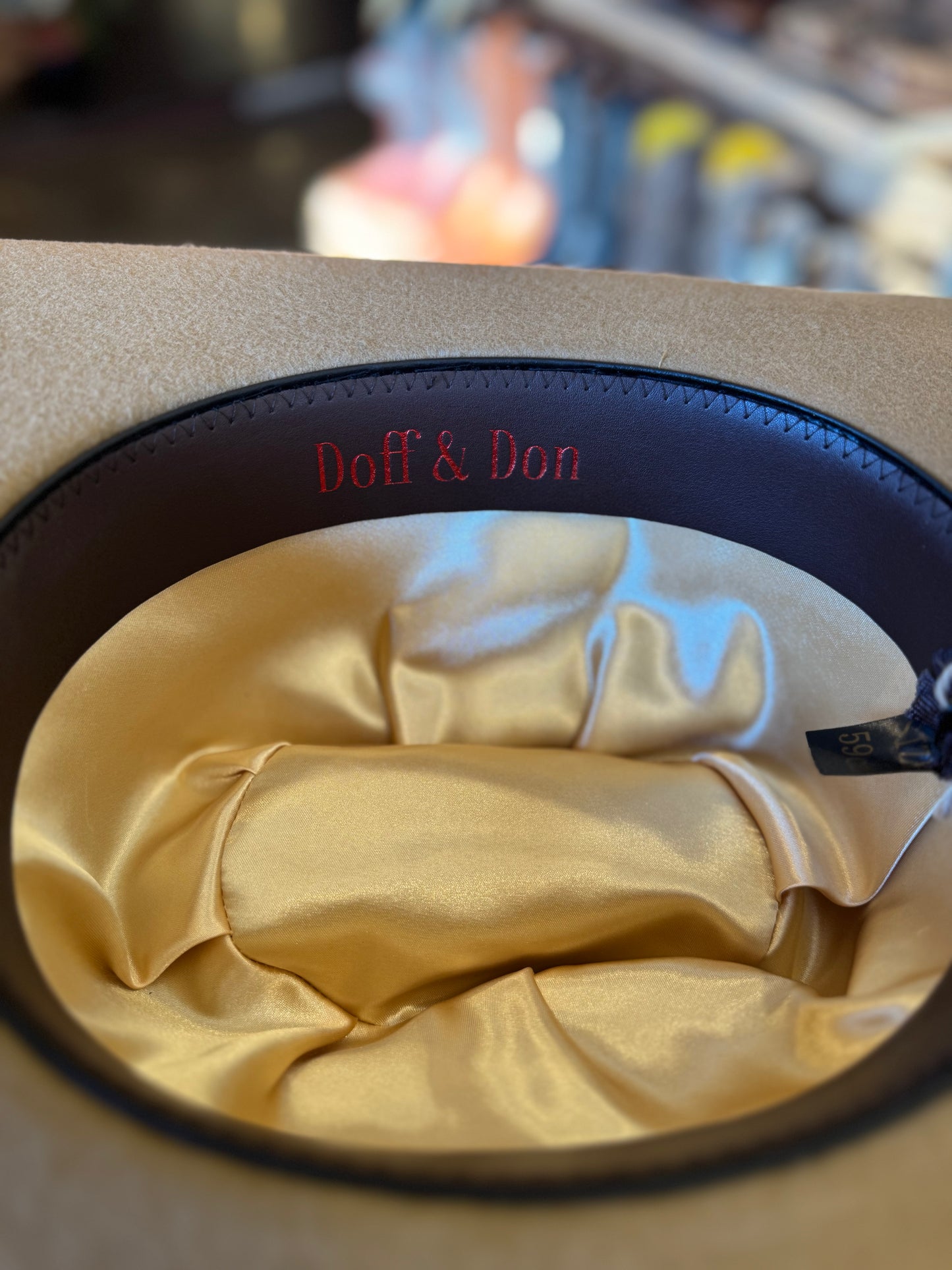 Doff & Don: Wide Cattlemen Cowboy Hat - Camel