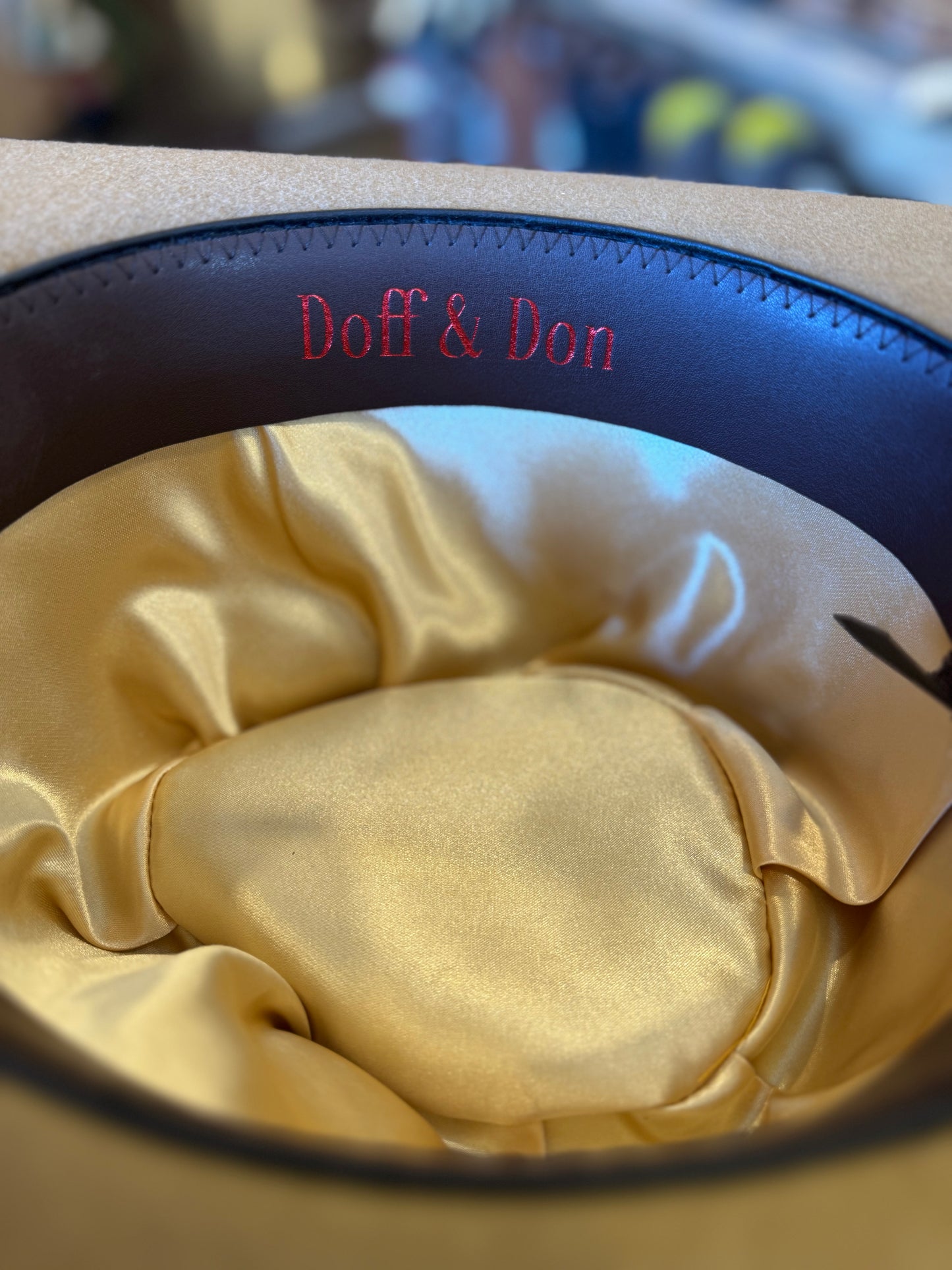 Doff & Don: Tear Drop Cowboy Hat - Camel