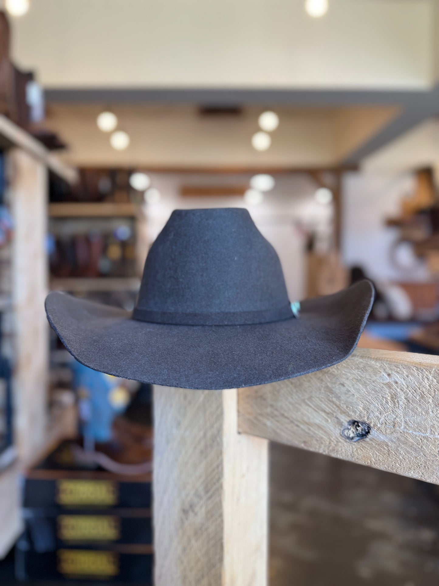 Doff & Don: Wide Cattleman Cowboy Hat - Dark Brown