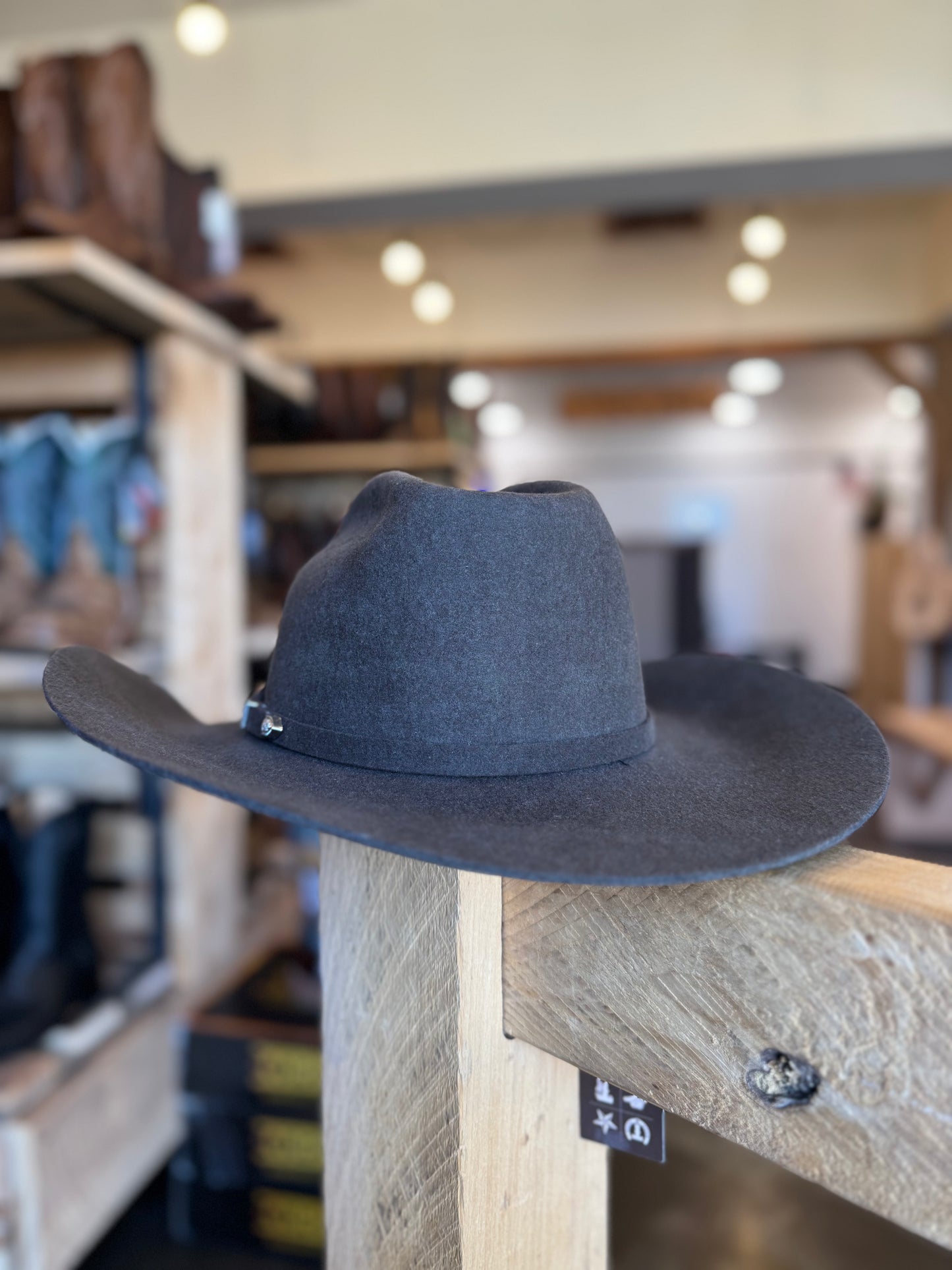 Doff & Don: Wide Cattleman Cowboy Hat - Dark Brown