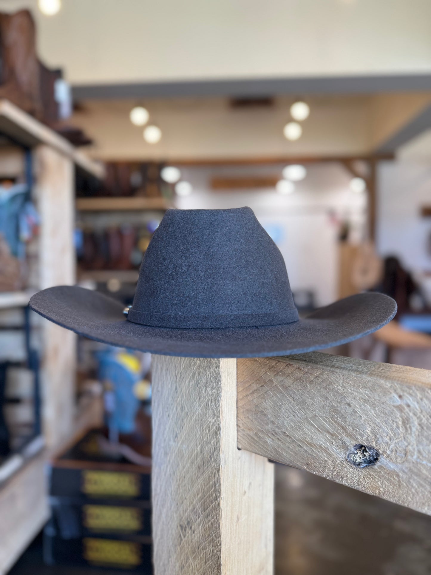 Doff & Don: Wide Cattleman Cowboy Hat - Dark Brown