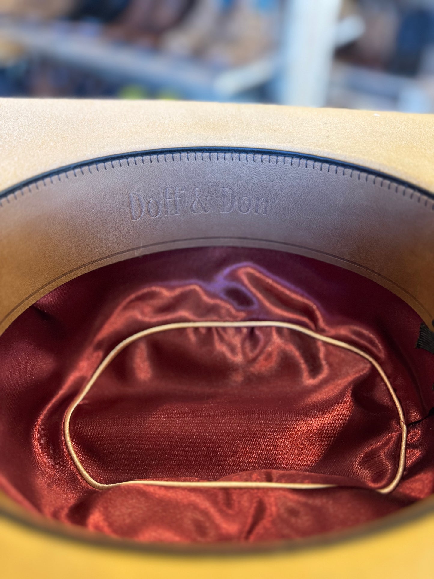 Doff & Don: Tan Cattleman Cowboy Hat
