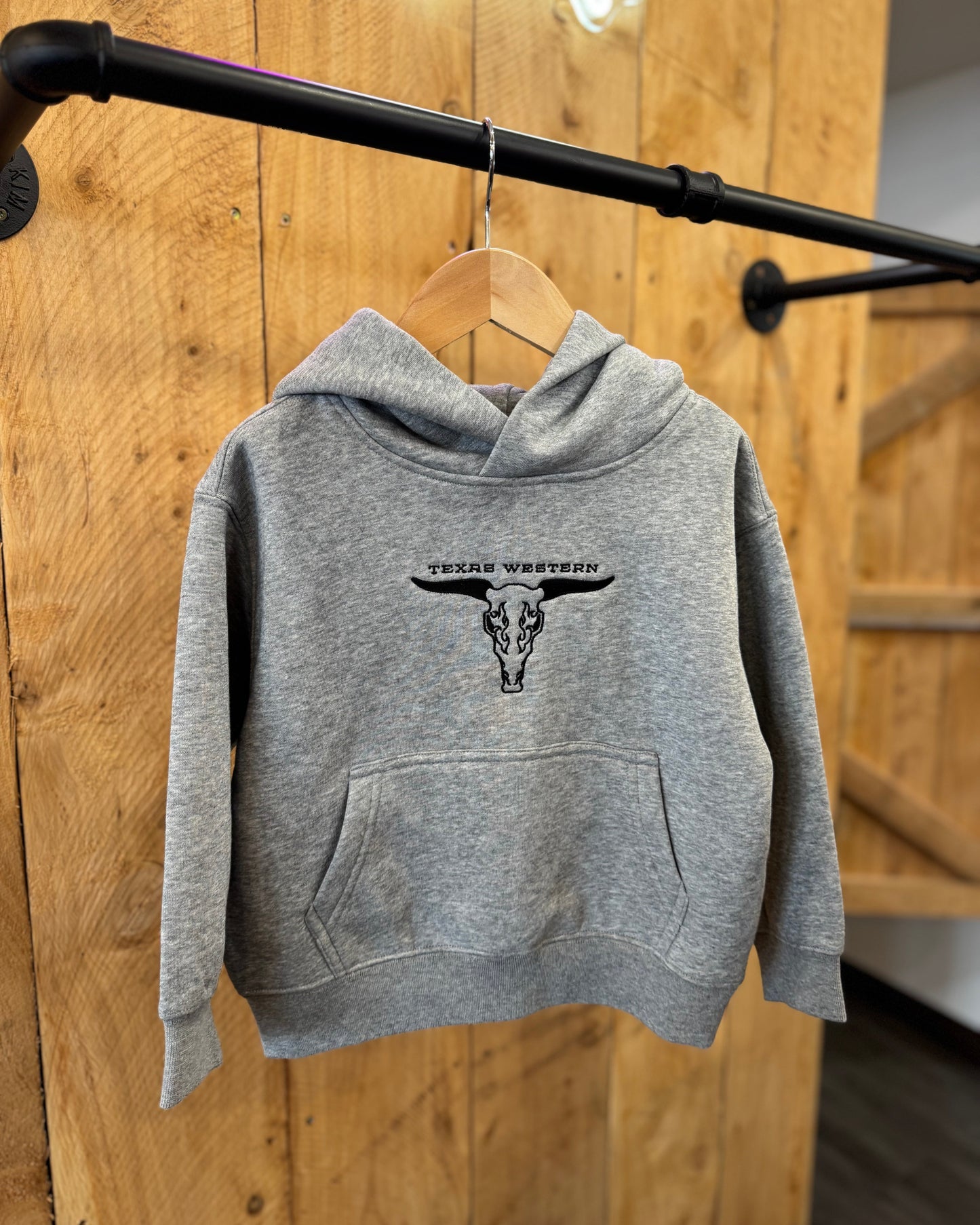 TWA Kids/Youth Hoodie - GREY MEARLE