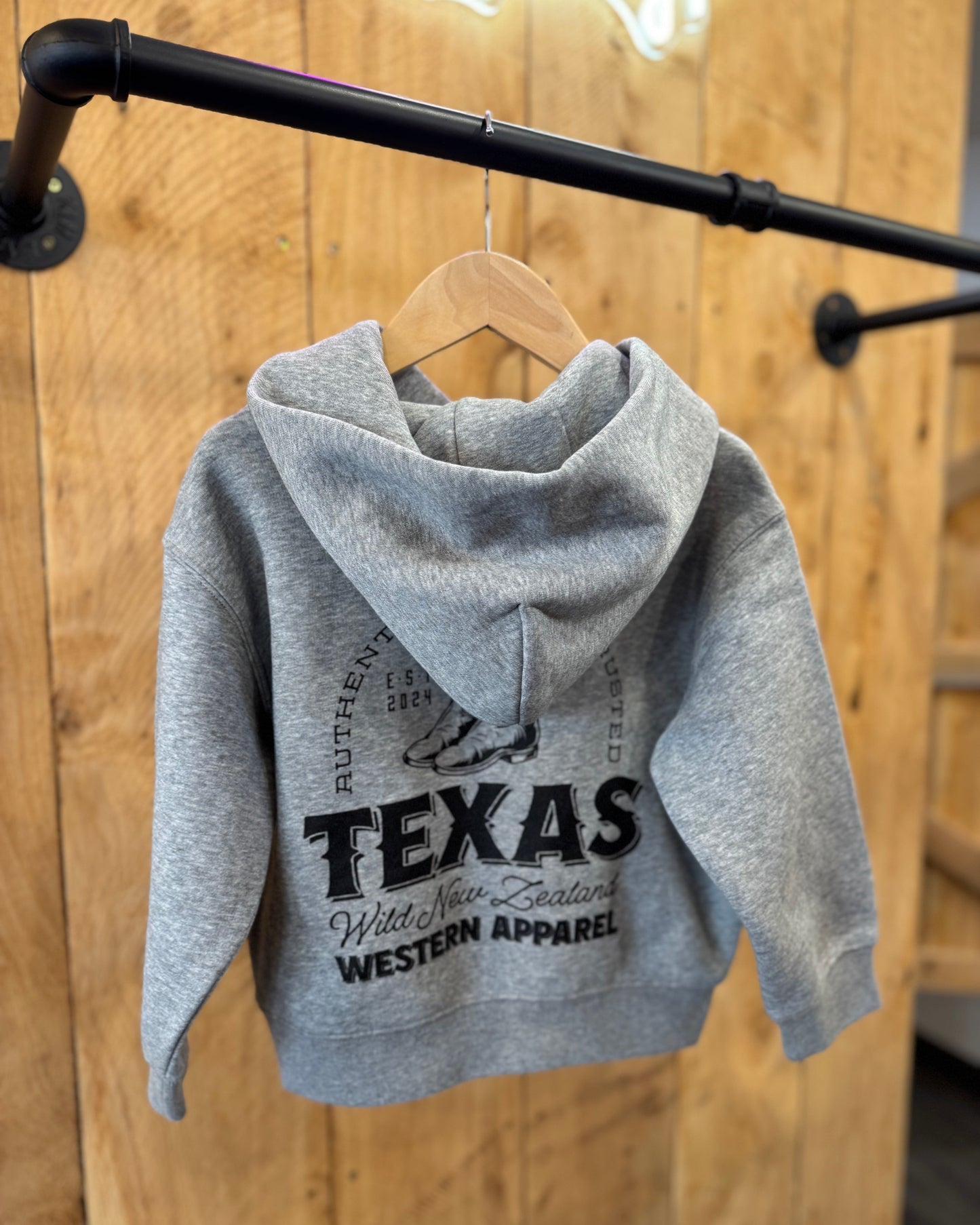 TWA Kids/Youth Hoodie - GREY MEARLE