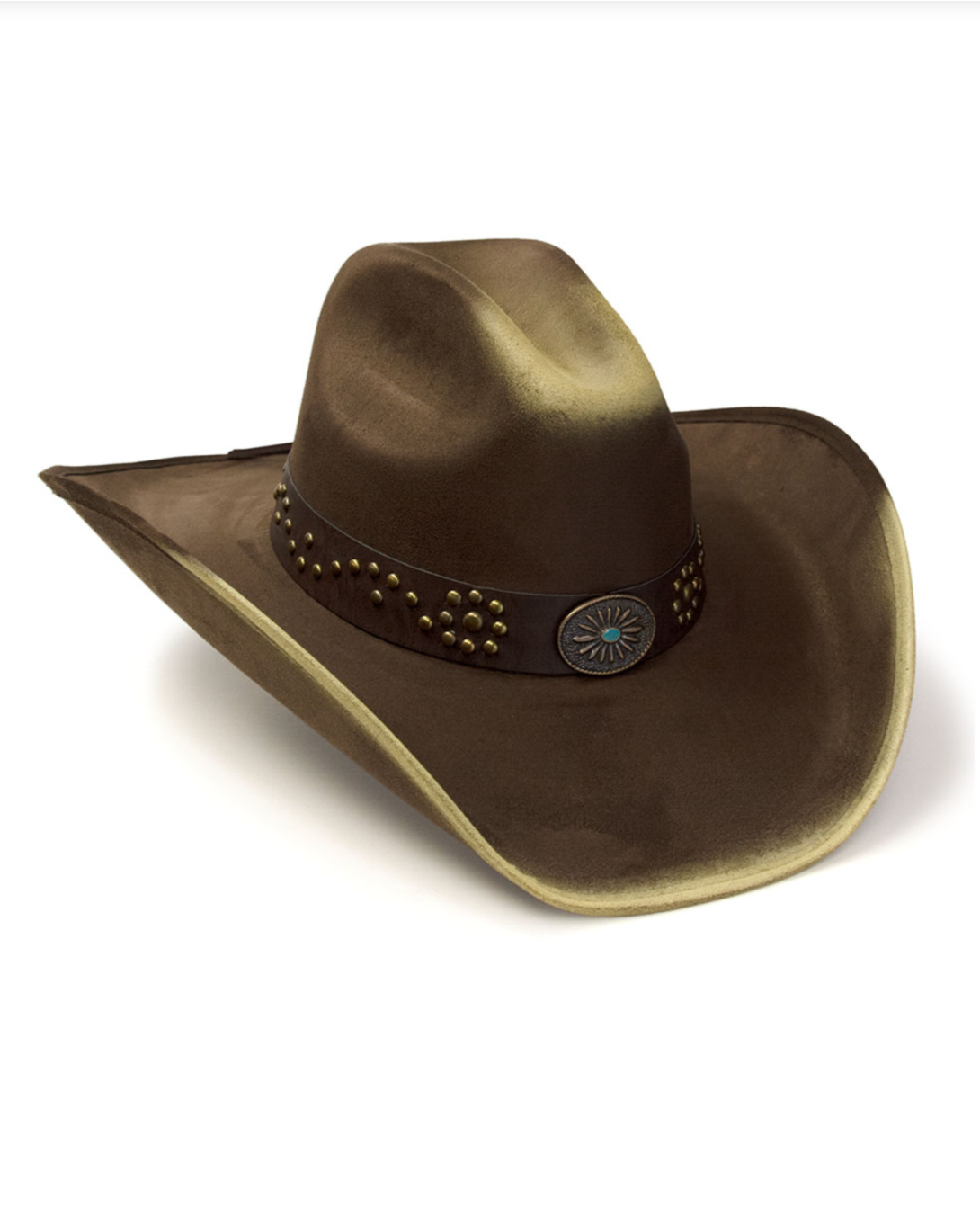 Western Suede Finish Cattleman Hat