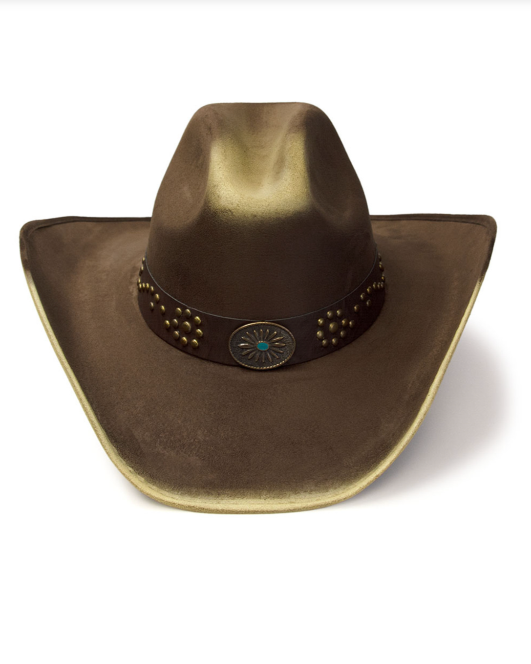 Western Suede Finish Cattleman Hat