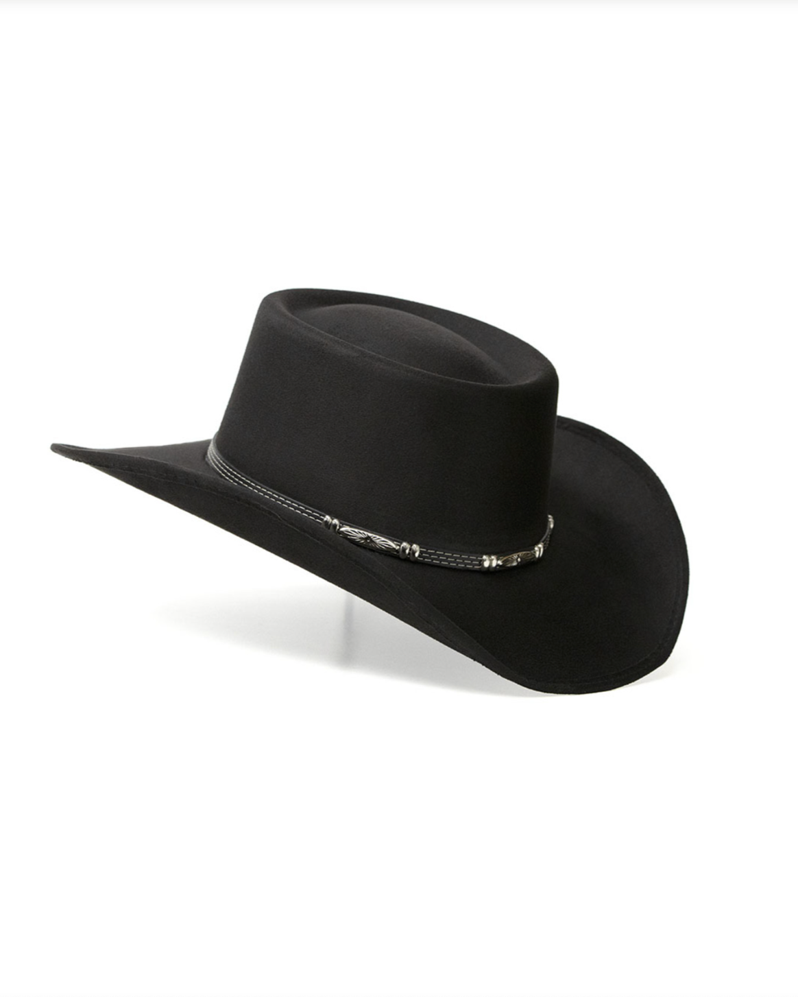 Suede Finish Gambler Cowboy Hat