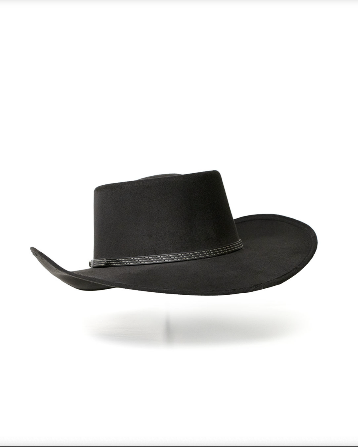 Suede Finish Gambler Cowboy Hat