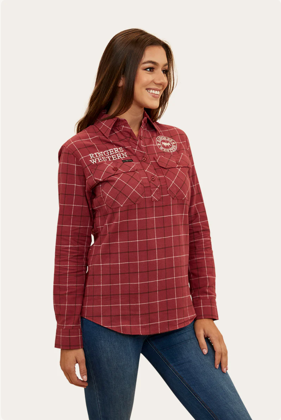 Ringers Western: Ladies Delaney Flannel