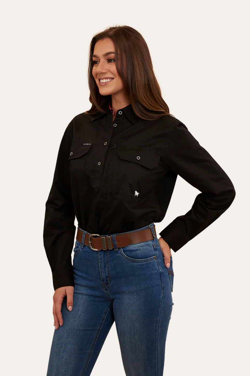 Ringers Western: Ladies Herefords Work Shirt