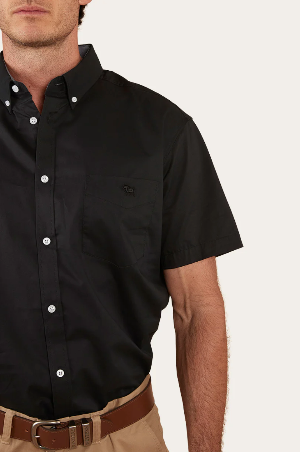 Ringers Western: Mens Heritage SS Shirt - Black