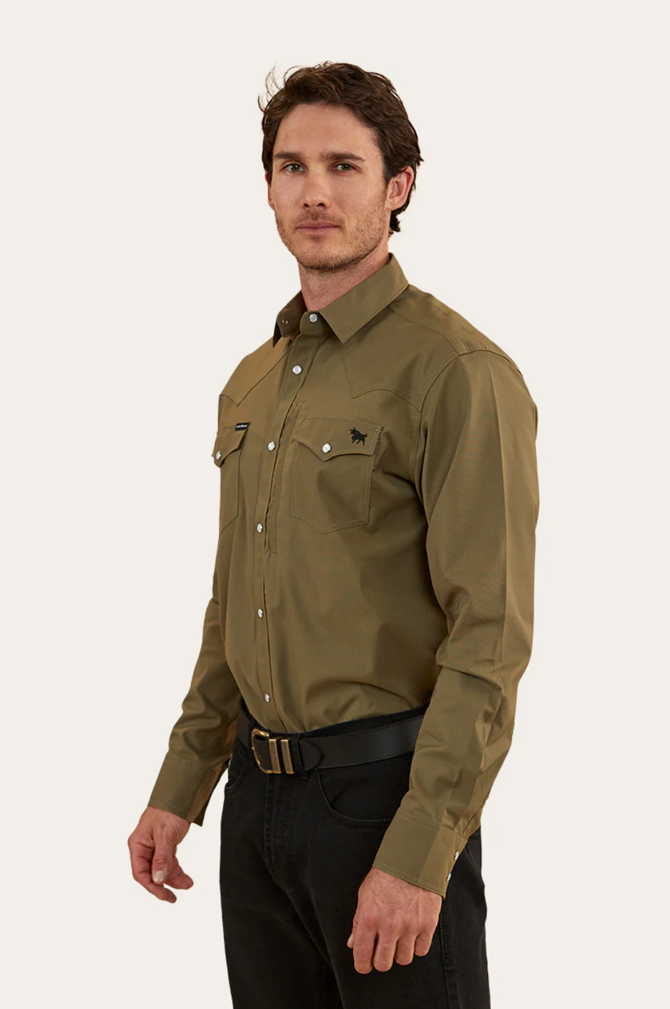 Ringers Western: Mens Dillinger Western Shirt - Green