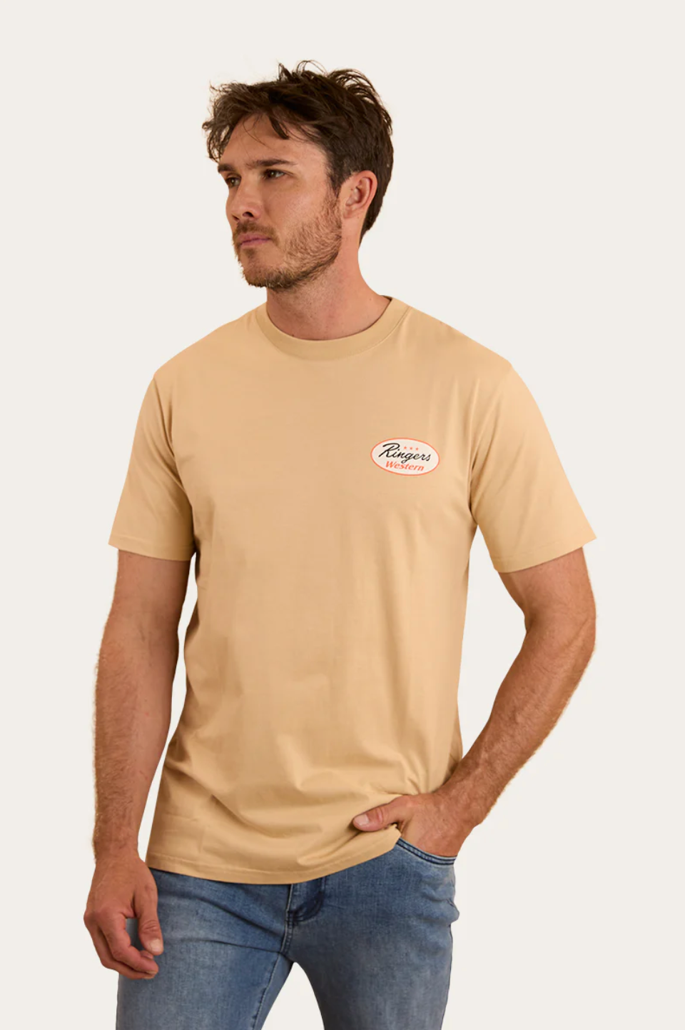 Ringers Western: Unisex Up North Tee - Sand