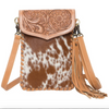 Tole Leather Cowhide Phone Bag