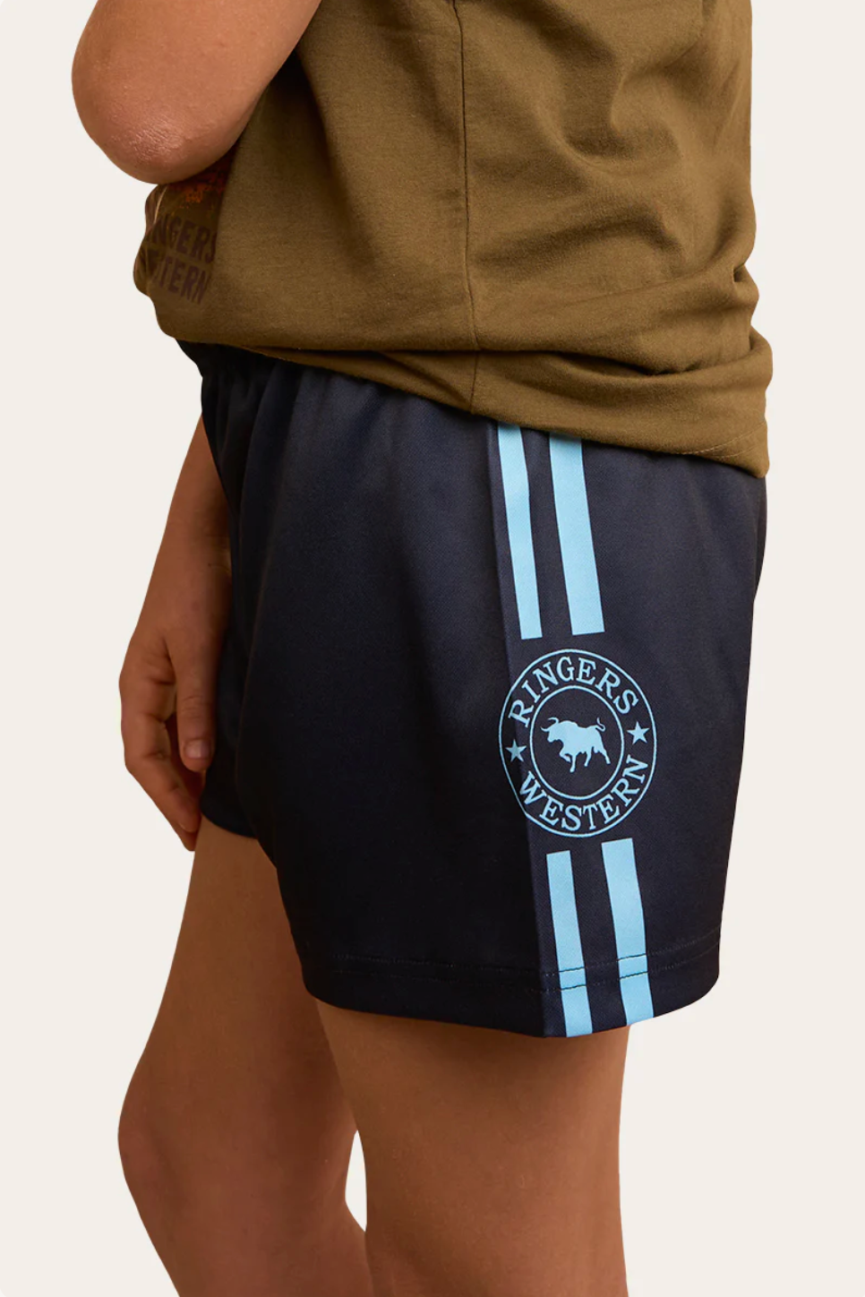 Ringers Western: Kids Navy Footy Shorts