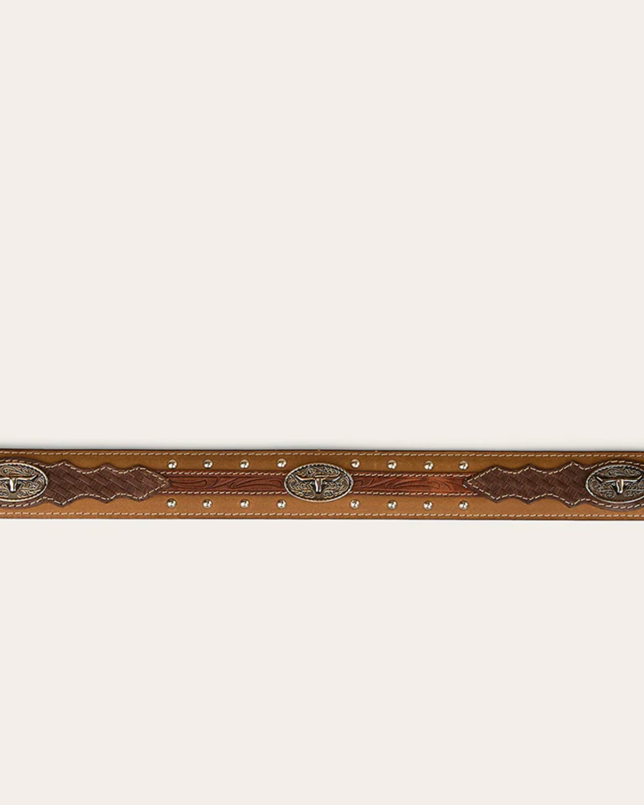 Ringers Western: Cattleman Leather Belt - Brown