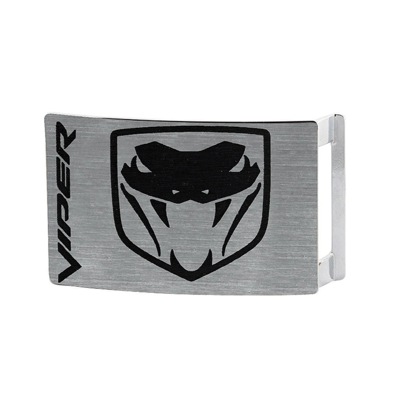 Western Express: Brush Silver "Viper" Belt Buckle with a logo and 'Viper' branding - Texas Western New Zealand