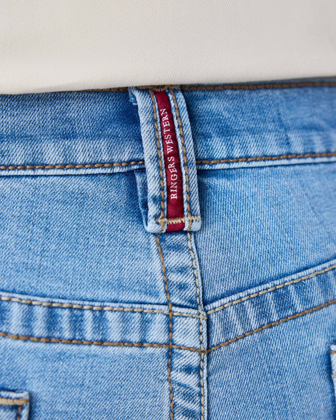 Ringers Western: Blaze Mens Relaxed Bootleg Jeans in Light Blue - Texas Western New Zealand