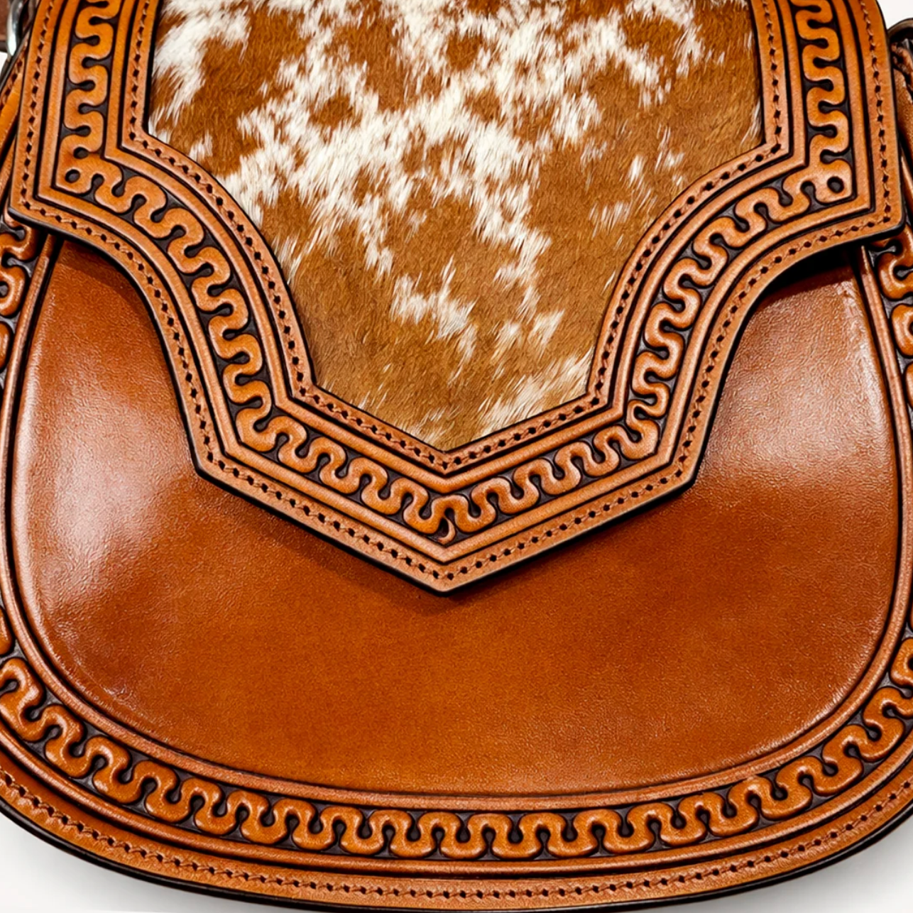 Outback King: Aztec Leather Cross Body Handbag - Texas Western New Zealand