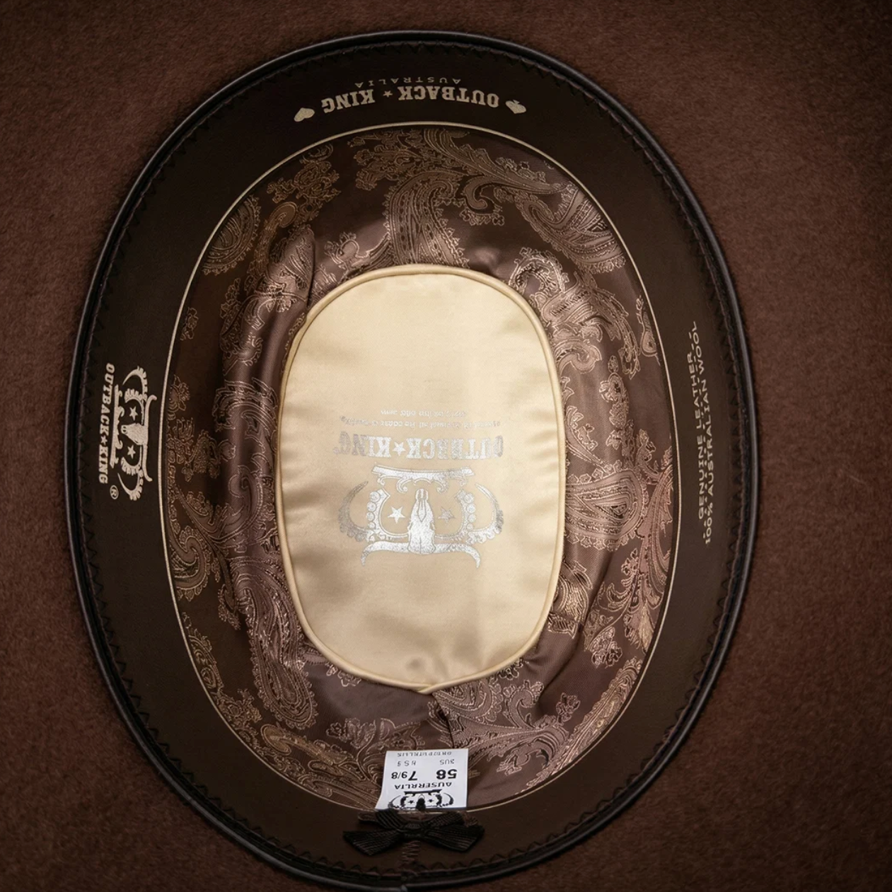 Outback King: Brown Merino Felt Cowboy Hat - Texas Western New Zealand