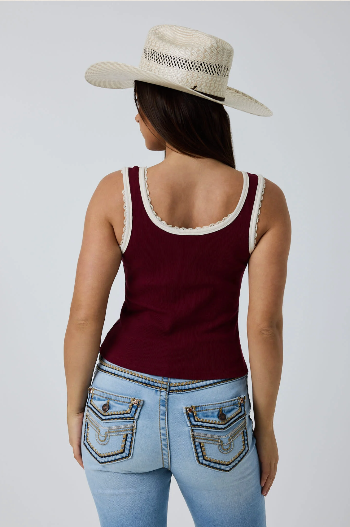 Ringers Western: Womans Ridin' Dirty Rib Scoop Neck Tank