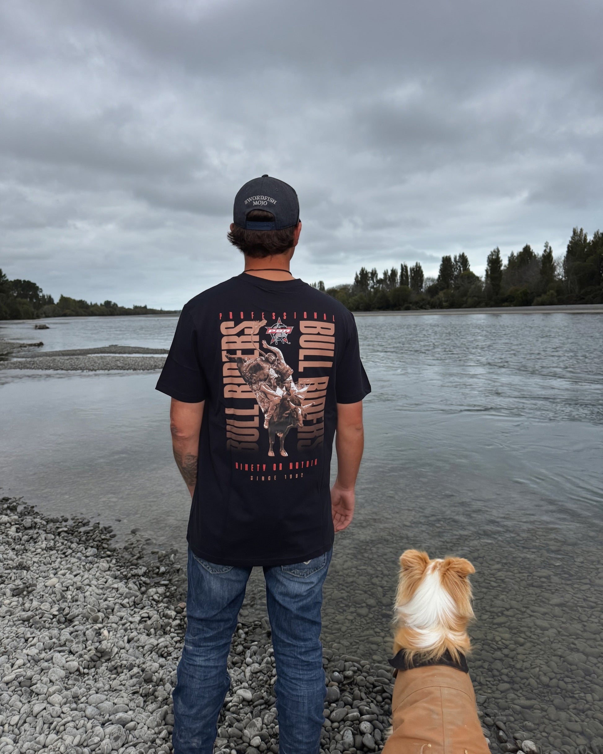 Official PBR - Men's 'Ninety or Nuthin' Mens Tee Shirt - 100% Cotton - Texas Western New Zealand