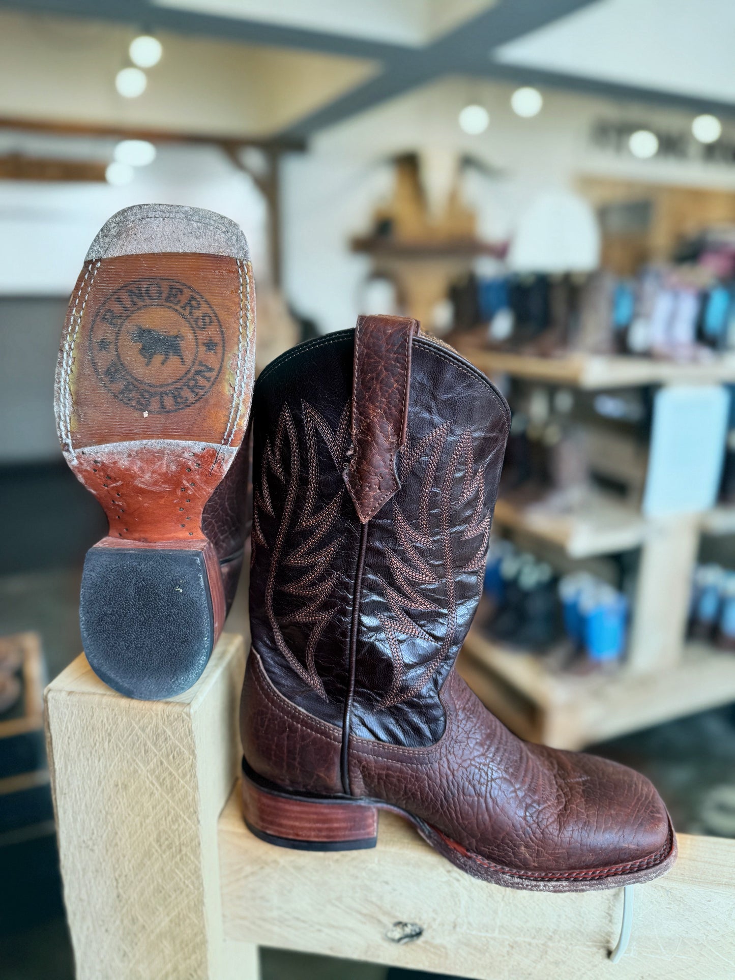PRE LOVED - Mens Ringers Western Cowboy Boots