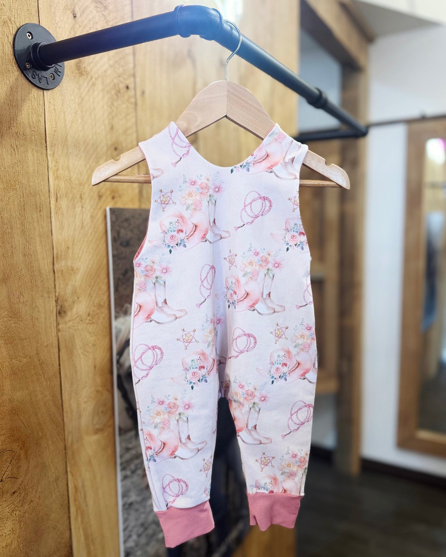 Little Foxes: Boots Romper - Full