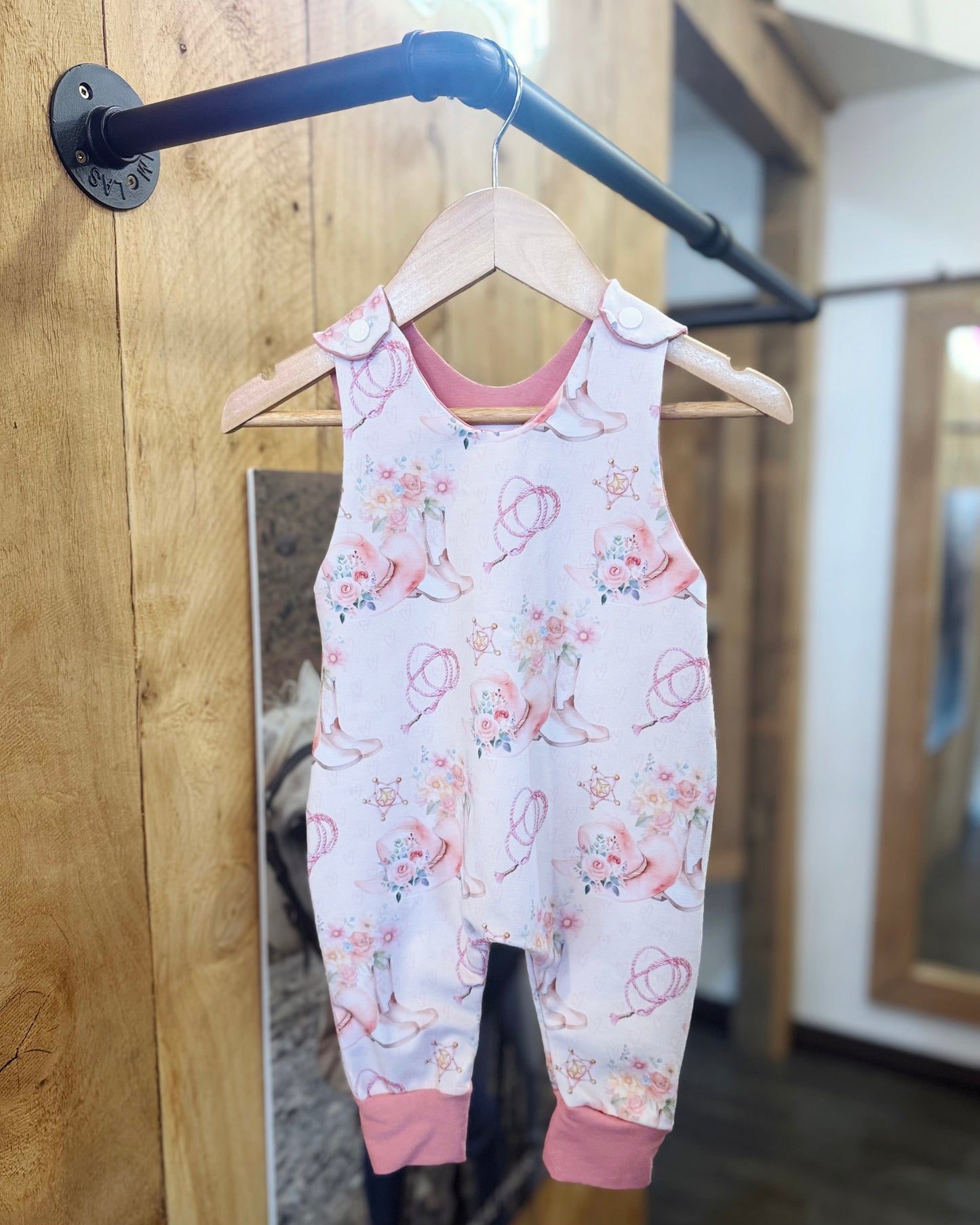 Little Foxes: Boots Romper - Full