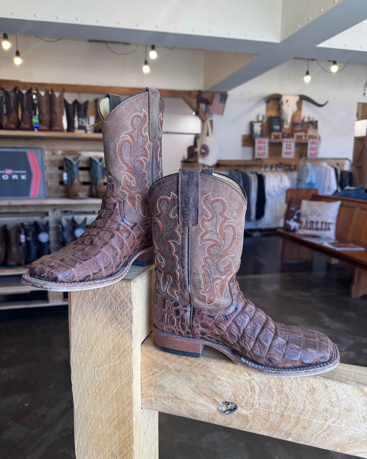 PRE LOVED - Kids Horse Power "Croc" Cowboy Boots