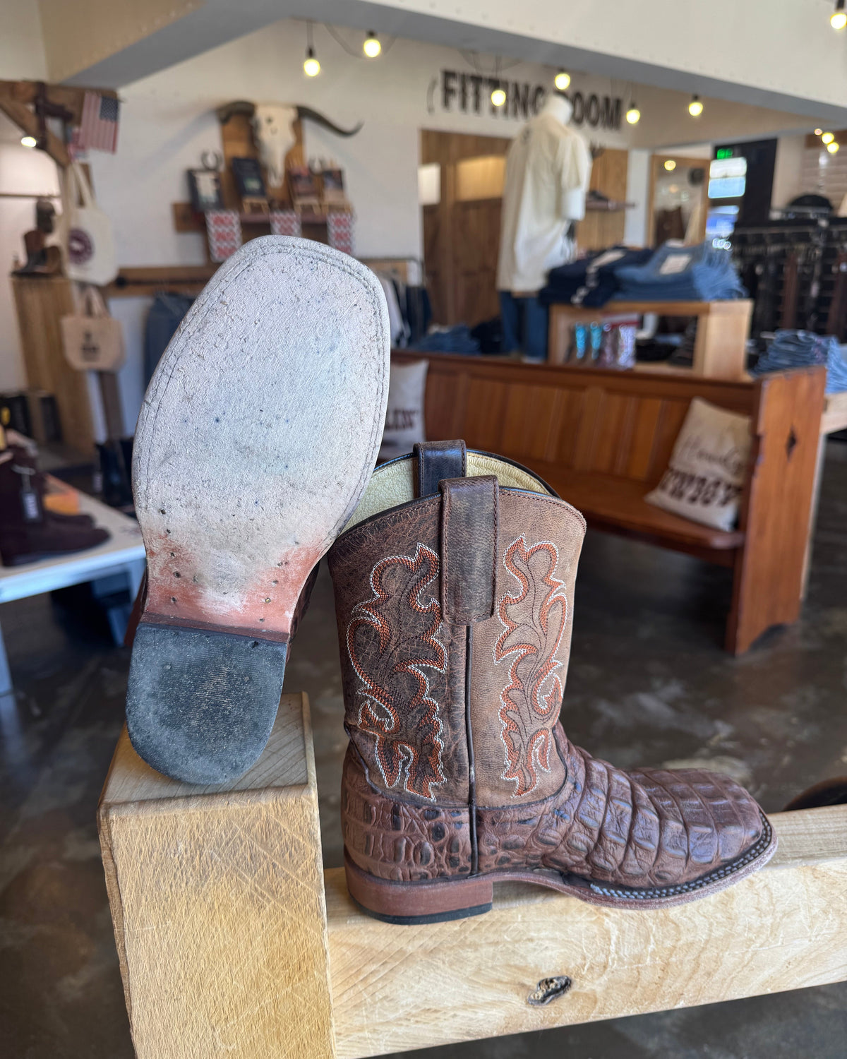 PRE LOVED - Kids Horse Power "Croc" Cowboy Boots