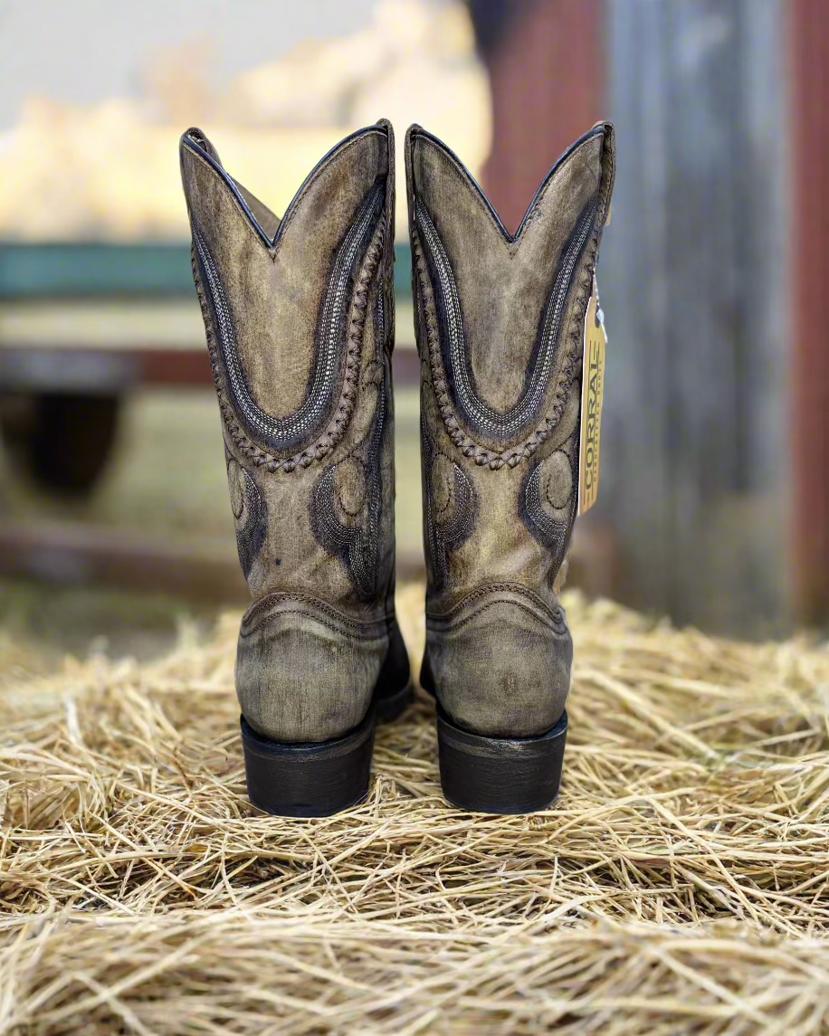 Corral Mens: Gold Cowhide Boots