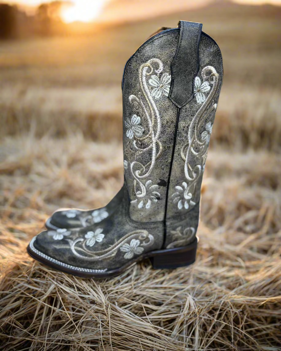 Circle G: Ladies Multi-Floral Boots