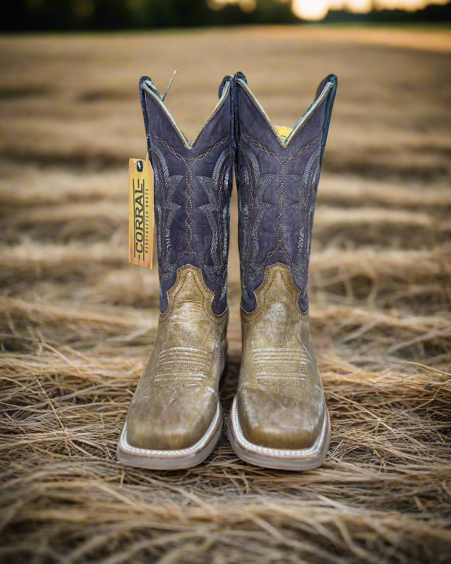 Corral: Ladies Sand/Purple Boots