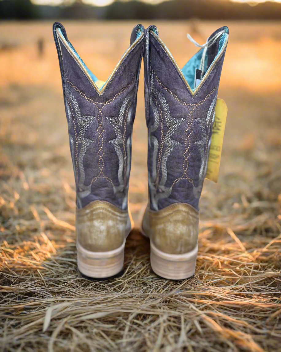 Corral: Ladies Sand/Purple Boots