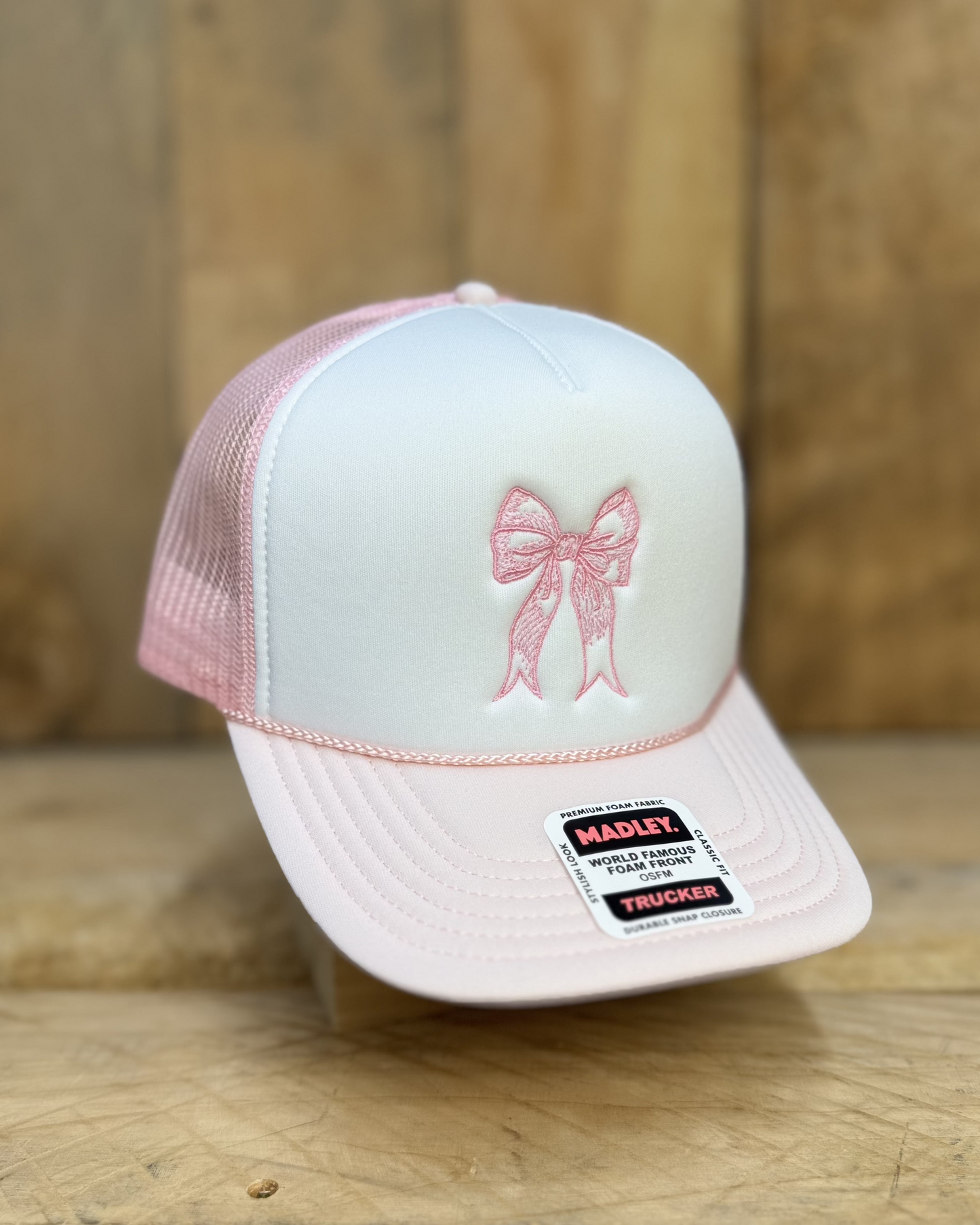 Madley Trucker Hat: Bow