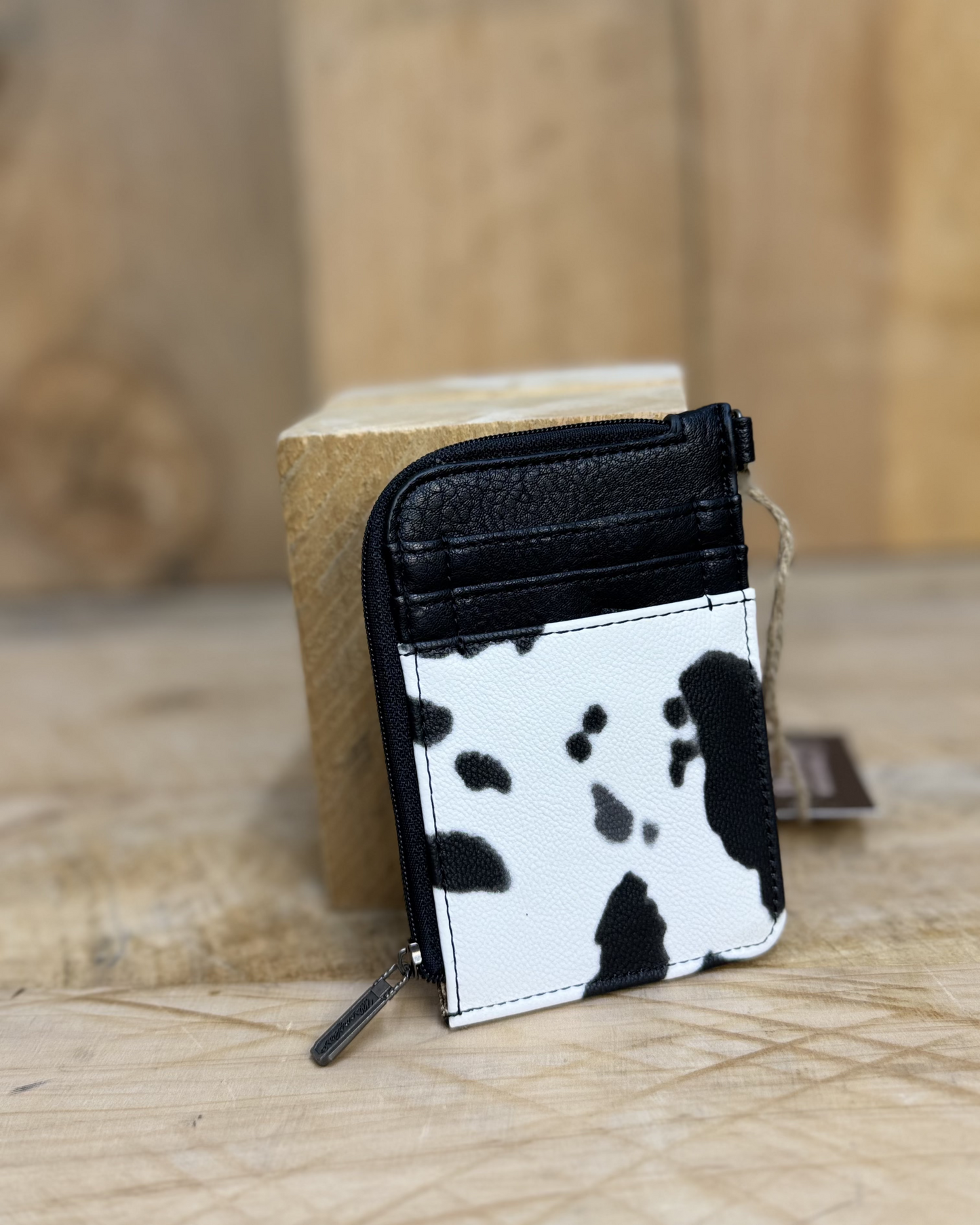 Wrangler Print Mini Card Case - COW PRINT