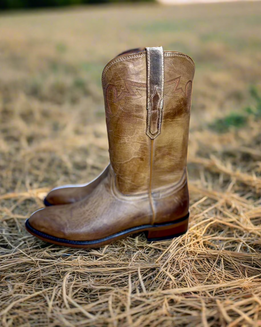 Sunset Roper Lucchese: Sunset Roper Cowboy Boots - Brown – TEXAS WESTERN APPAREL