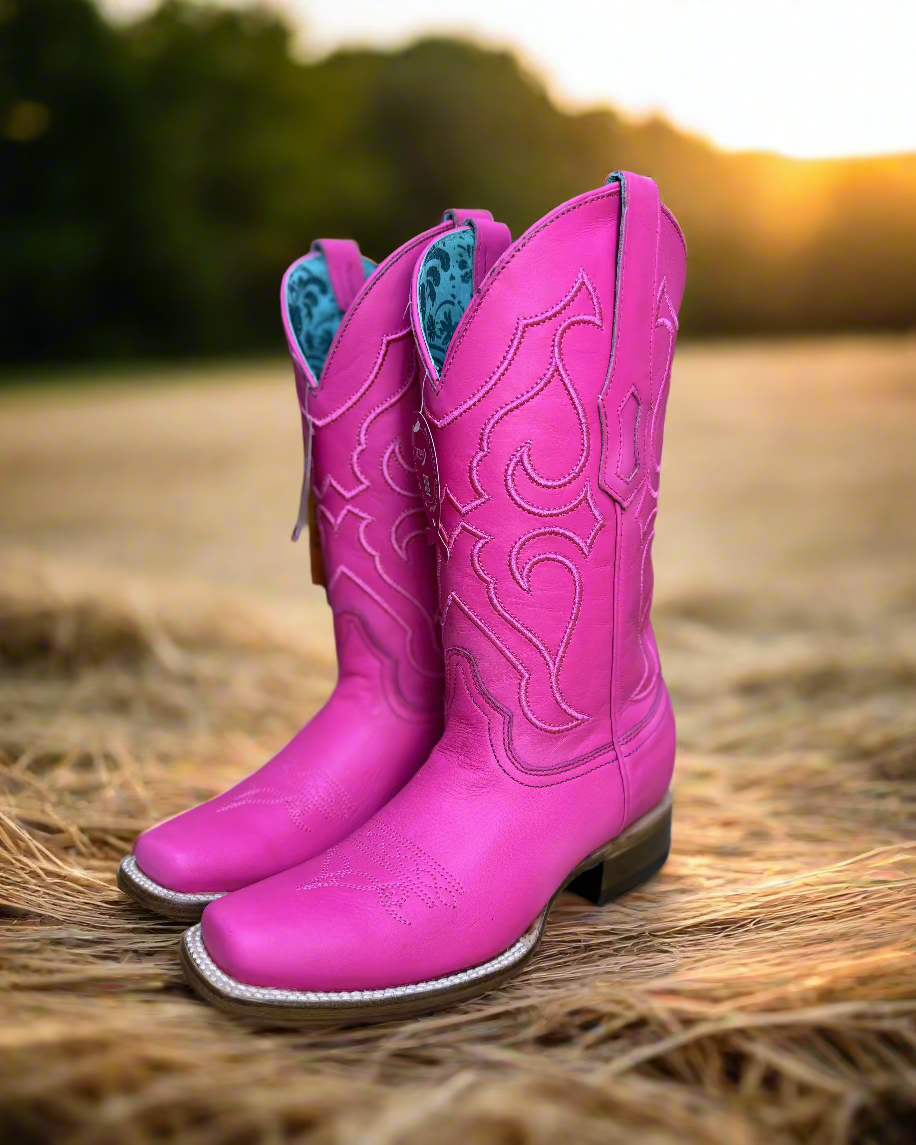 Corral Ladies, Fuchsia SQ Toe