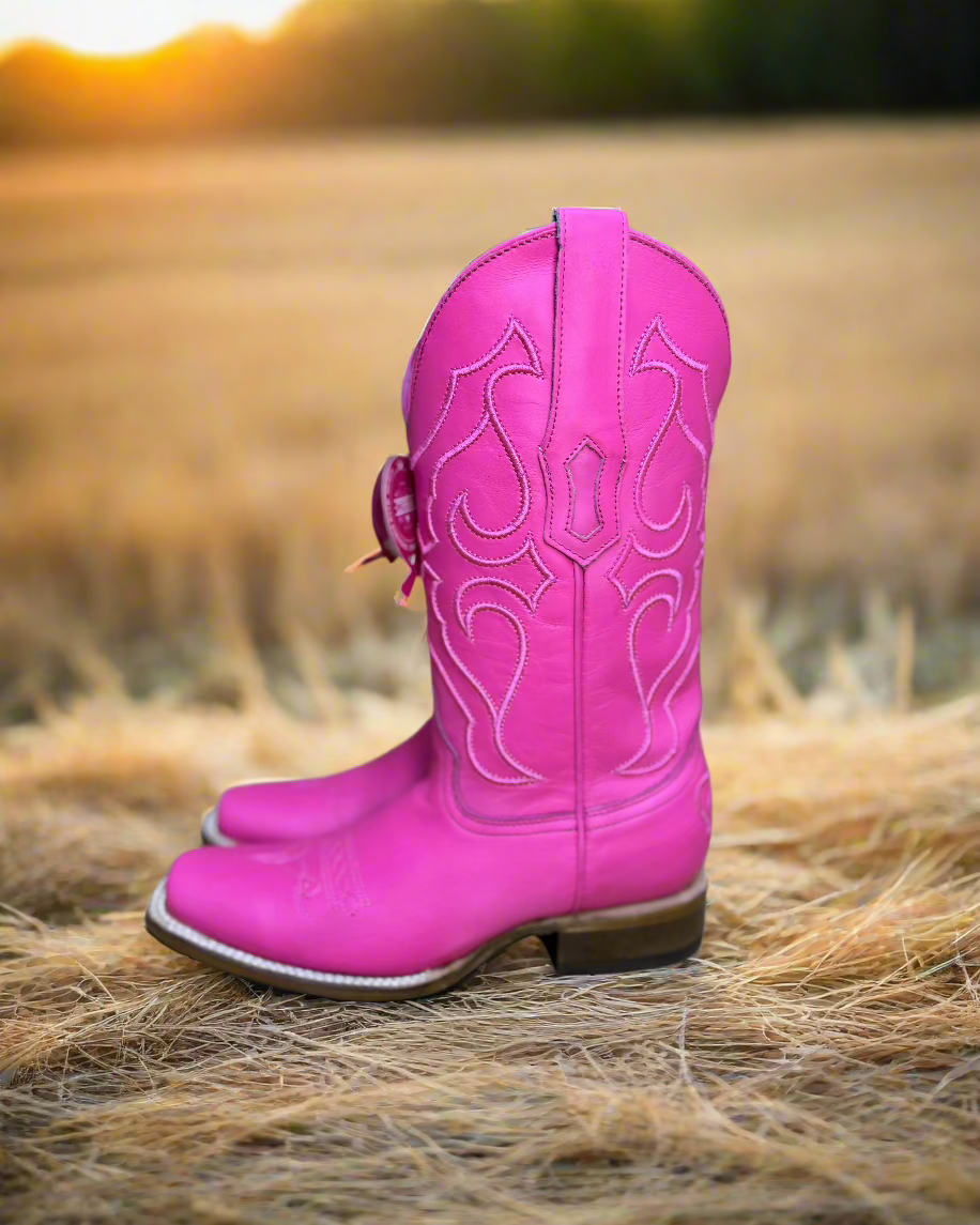 Corral Ladies, Fuchsia SQ Toe