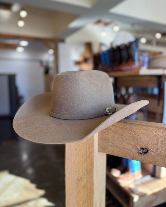 Doff & Don: Wide Cattlemen Cowboy Hat - Camel
