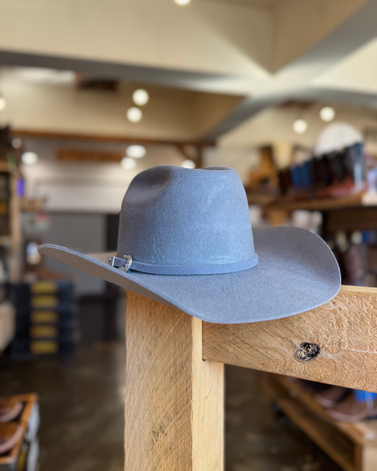 Doff & Don: Wide Cattleman Cowboy Hat - Silver