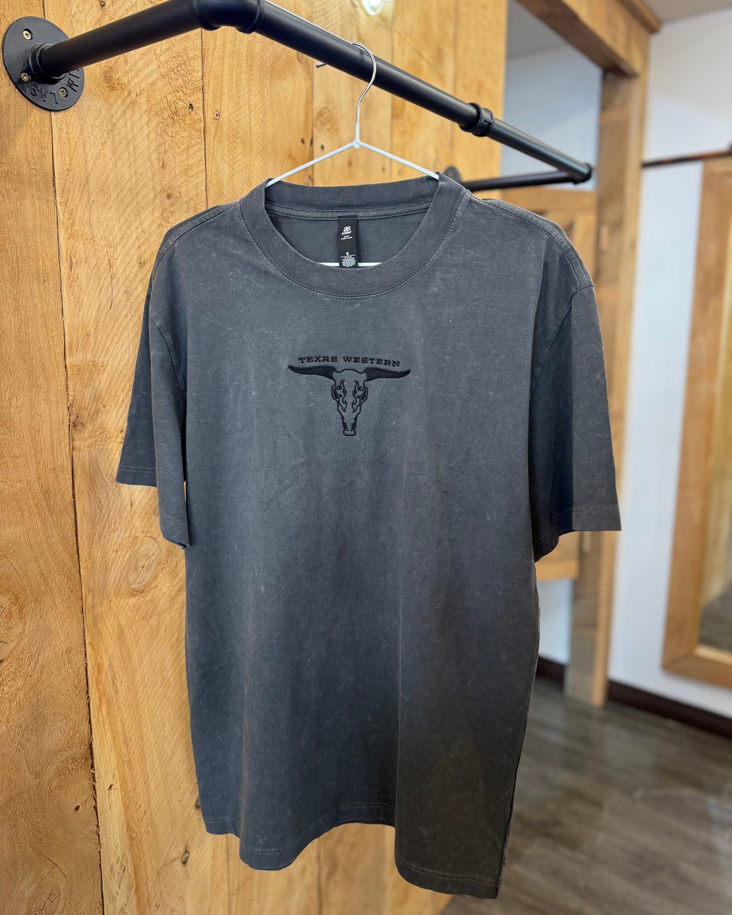 TWA: Mens Wash Heavy Tee - COAL STONE