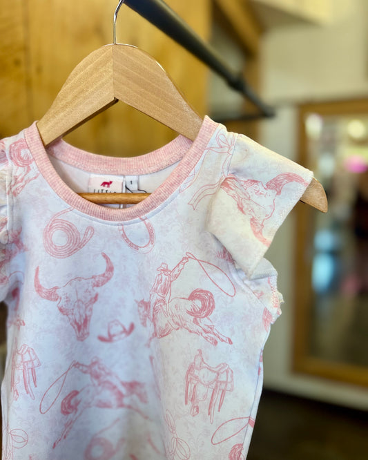 Little Foxes: Pink Western Tank