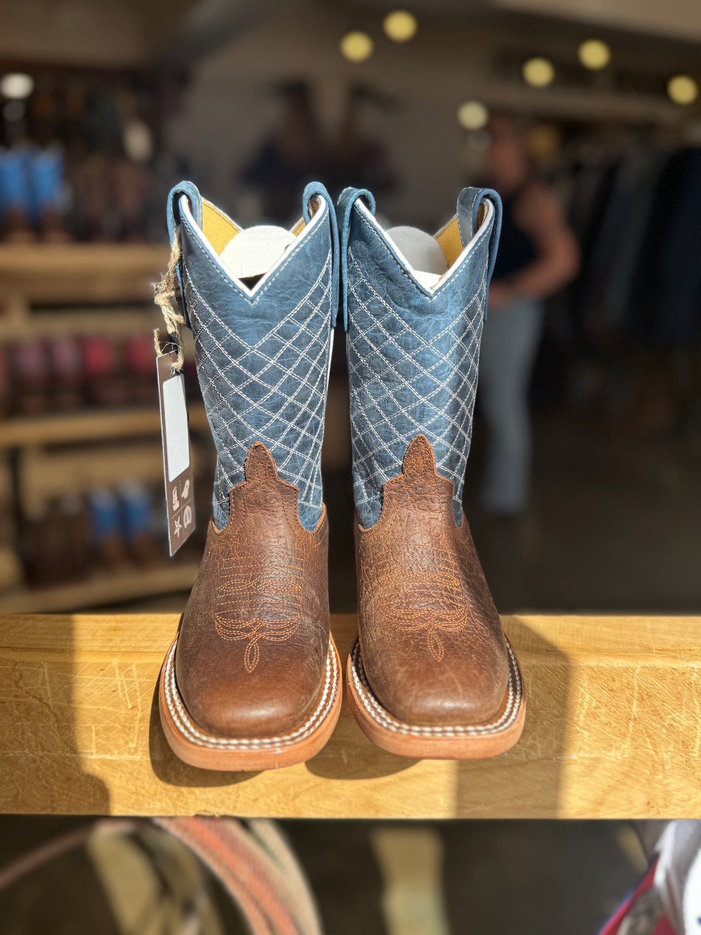 Horse Power Kids: Tobacco Old Suede Cowboy Boots