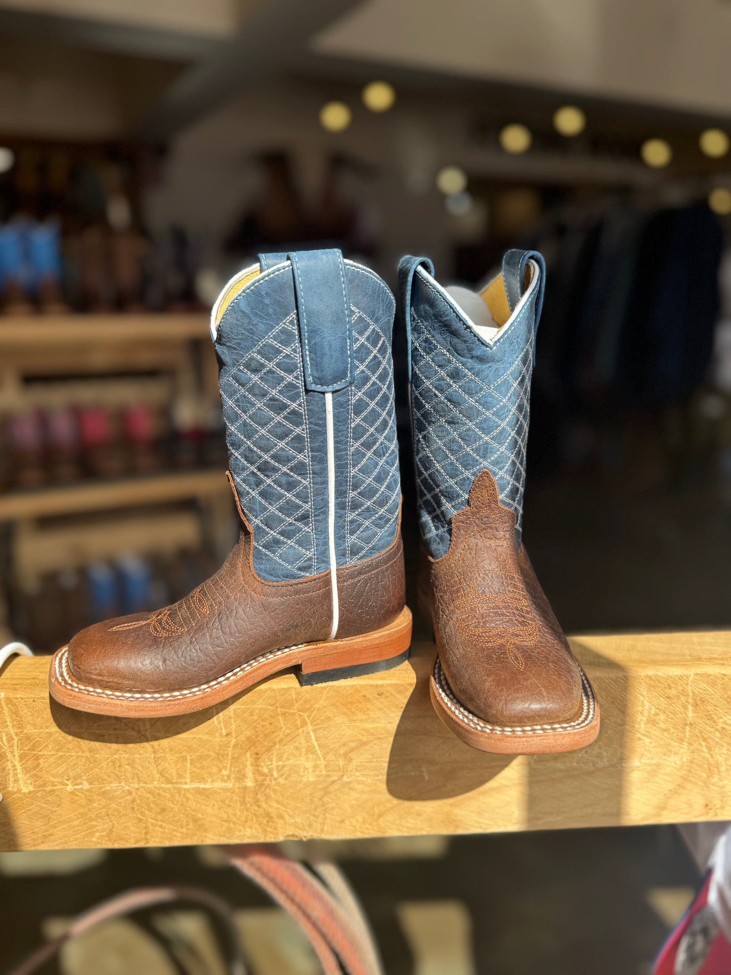 Horse Power Kids: Tobacco Old Suede Cowboy Boots